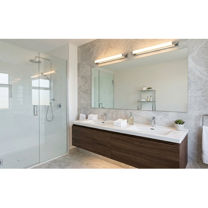 Top Light - LED badkamerspiegelverlichting TURIA LED/8W/230V 3000/4000/6500K IP44 40 cm glanzend chroom