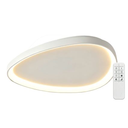 Top Light - LED dimbare plafondlamp ECLIPSE LED/55W/230V 3000-6500K pr. 60 cm wit + afstandsbediening