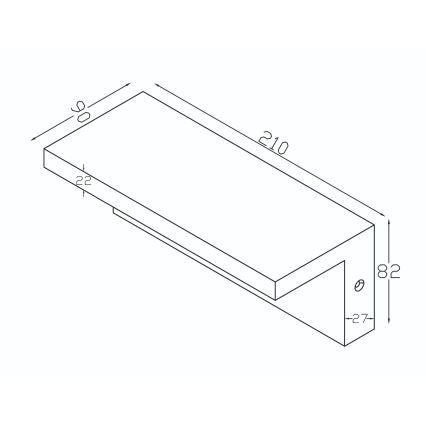 Top Light - LED Buitenwandlamp met bewegingssensor ELON LED/10W/230V 3000/4000/6000K IP54 zwart