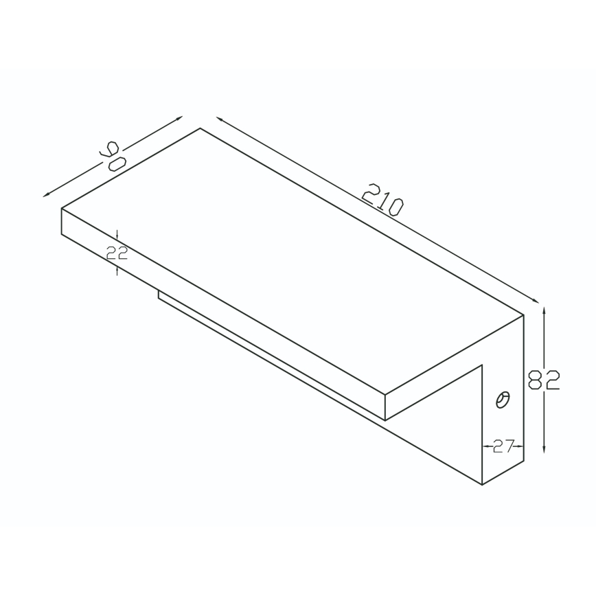 Top Light - LED Buitenwandlamp met bewegingssensor ELON LED/10W/230V 3000/4000/6000K IP54 zwart