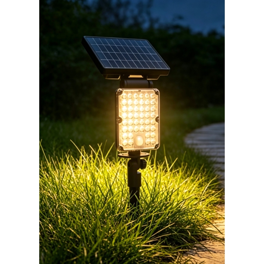Top Light - LED zonnelamp met sensor 3-in-1 ZENITH LED/10W/3,7V 3000/4000/6500K IP54 2400 mAh