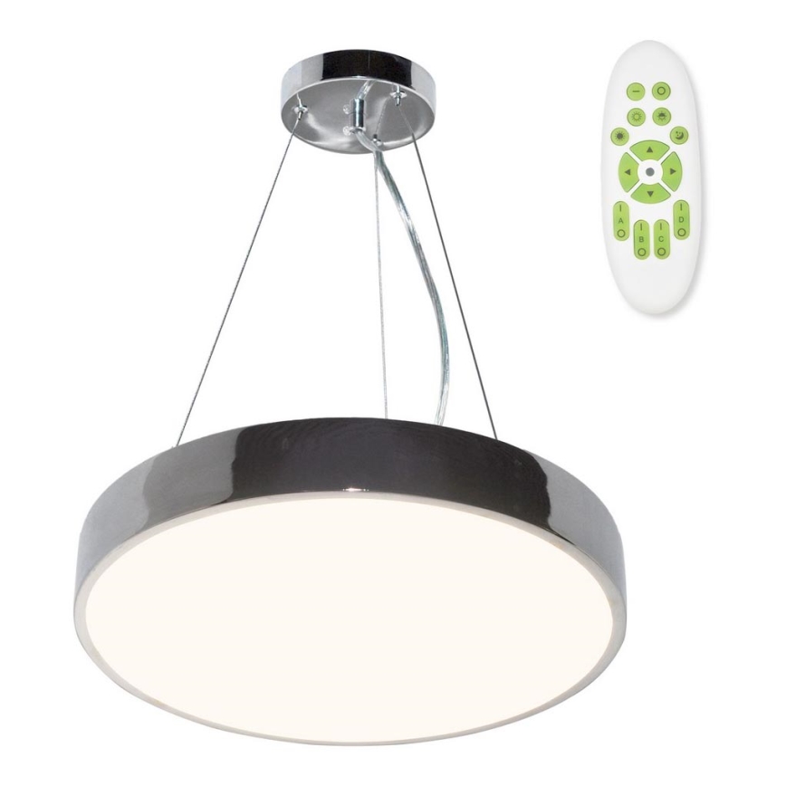 Top Light Melaal 40CRZ AB - Dimbare LED hanglamp aan een koord METAL LED/51W/230V glanzend chroom + afstandsbediening