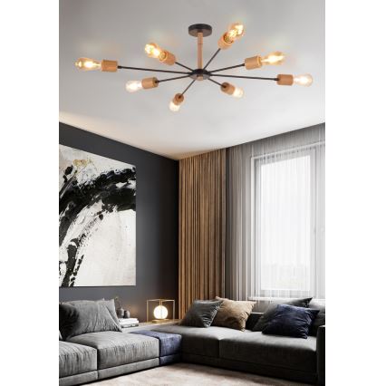 Top Light Star 8 - Hanglamp met vaste pendel STAR 8xE27/40W/230V