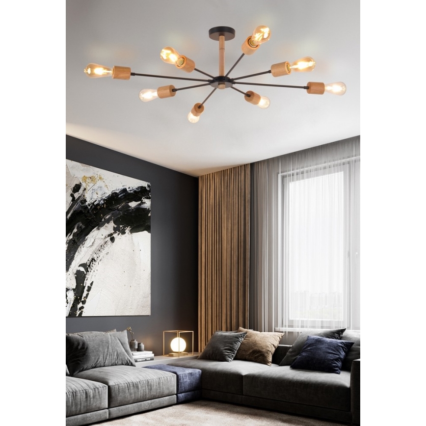 Top Light Star 8 - Hanglamp met vaste pendel STAR 8xE27/40W/230V