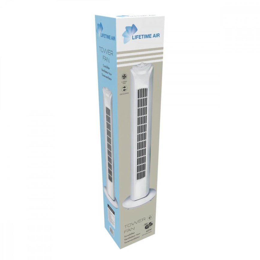Torenventilator 45W/230V 81 cm wit