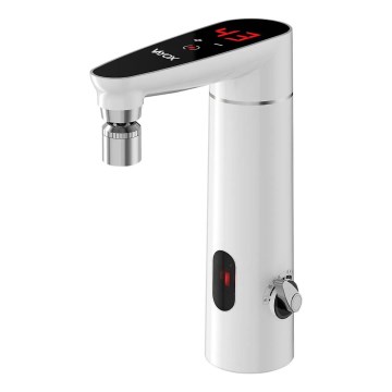 Touch-doorstroomwaterverwarmer met sensor en LED scherm 3000W/230V IPX4 wit