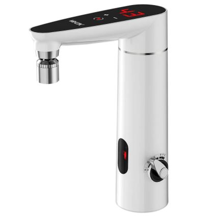 Touch-doorstroomwaterverwarmer met sensor en LED scherm 3000W/230V IPX4 wit