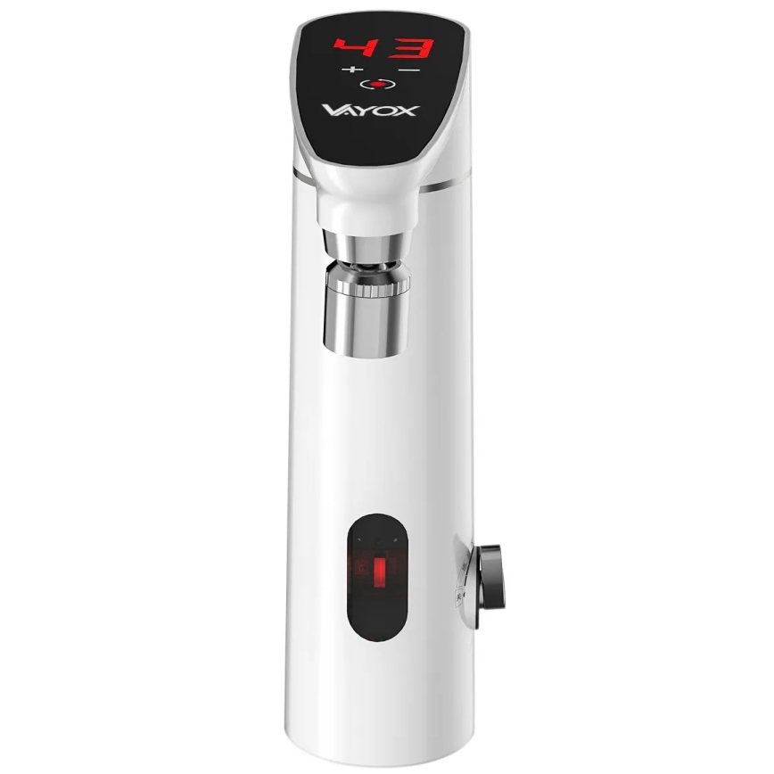 Touch-doorstroomwaterverwarmer met sensor en LED scherm 3000W/230V IPX4 wit