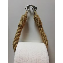 Touw toiletpapier houder BORU 22x14 cm bruin
