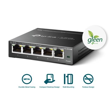 TP-Link - 5-poorts Gigabit Easy Smart Switch