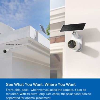 TP-Link - Buitencamera op zonne-energie met sensor, IP66, Wi-Fi