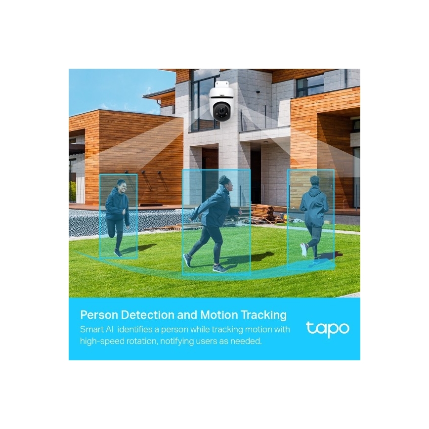 TP-Link - Buitencamera met bewegingssensor, IP65, Wi-Fi