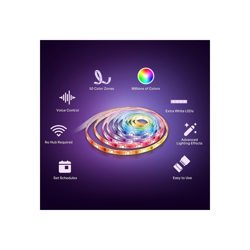 TP-Link - Dimbare RGBW LED-strip 5 m LED/13W/230V Wi-Fi
