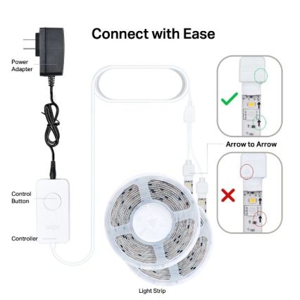 TP-Link - Dimbare RGBW LED-strip 5 m LED/24W/230V Wi-Fi