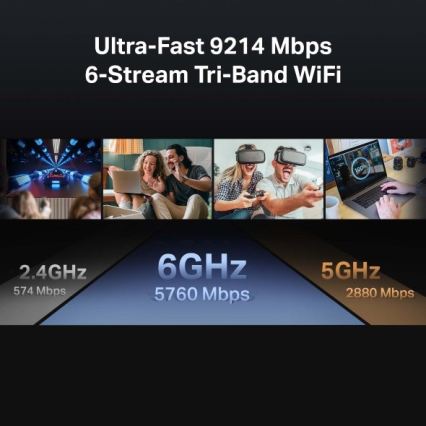 TP-Link - Driebandige Wi‑Fi 7-router Archer BE550