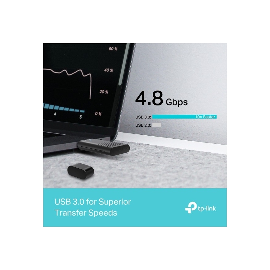 TP-Link - Dualband draadloze USB-adapter met Wi-Fi 6 Archer TX20U