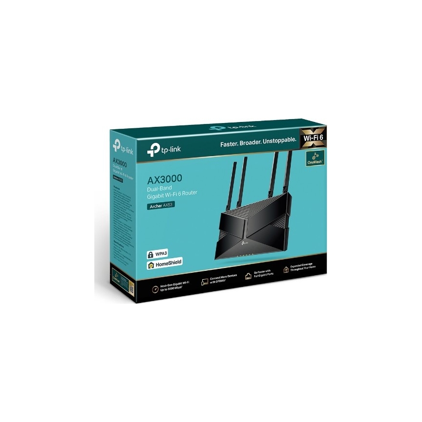 TP-Link - Dualband Gigabit Wi‑Fi 6-router Archer AX53