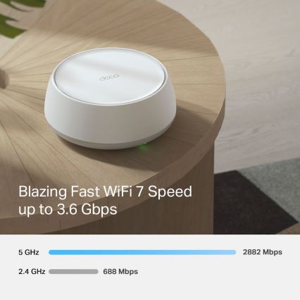 TP-Link - Set van 3 Wi-Fi 7 mesh-systeem voor het hele huis Deco BE22