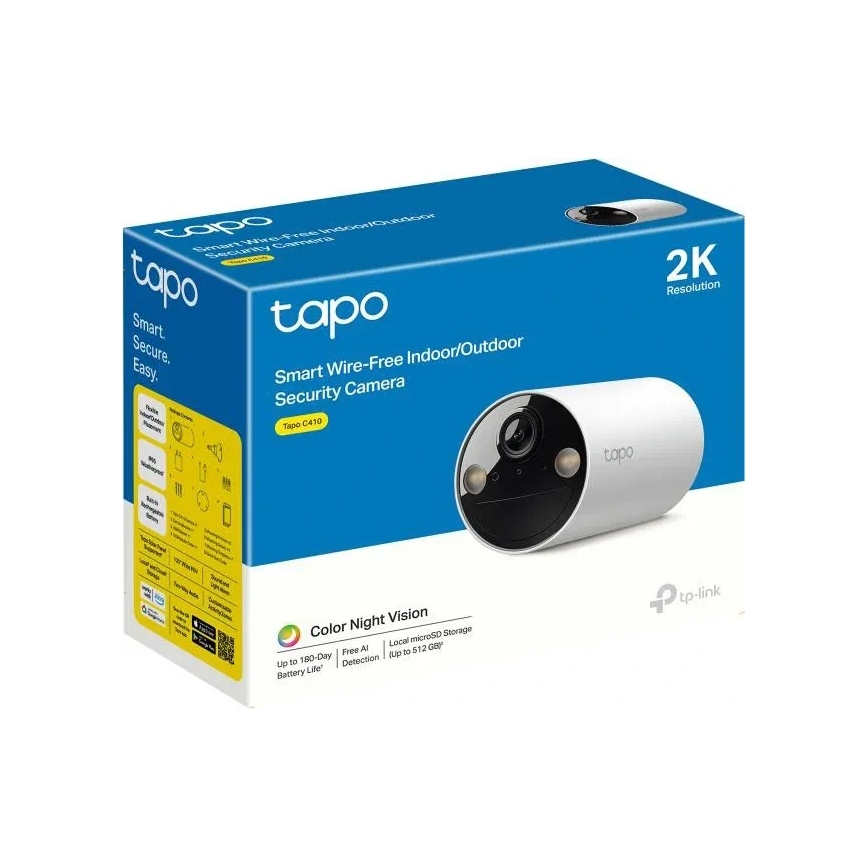 TP-Link - Slimme buitencamera IP65 Wi-Fi Tuya