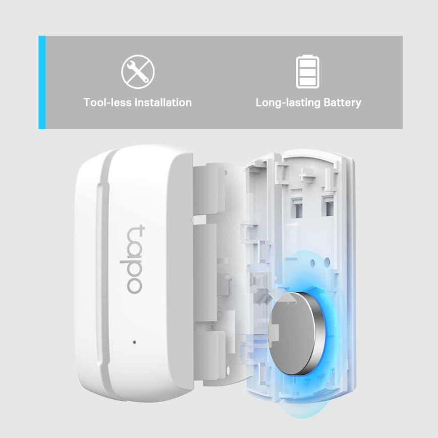 TP-Link - Slimme contactsensor 1xCR2032 Wi-Fi