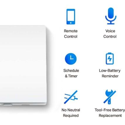 TP-Link - Slimme lichtschakelaar 2xAAA