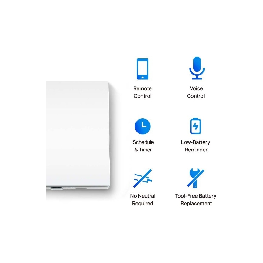 TP-Link - Slimme lichtschakelaar 2xAAA Wi-Fi