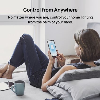TP-Link - Slimme lichtschakelaar met twee knoppen, 2xAAA, Wi-Fi
