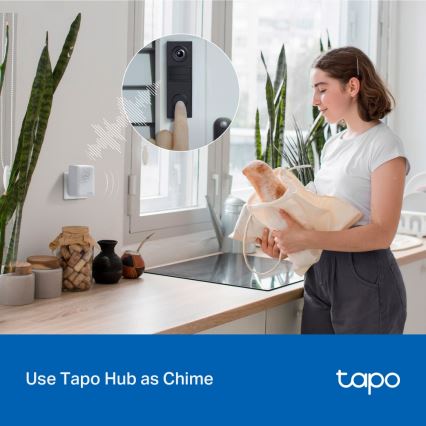 TP-Link - Slimme mini videodeurbel Wi-Fi
