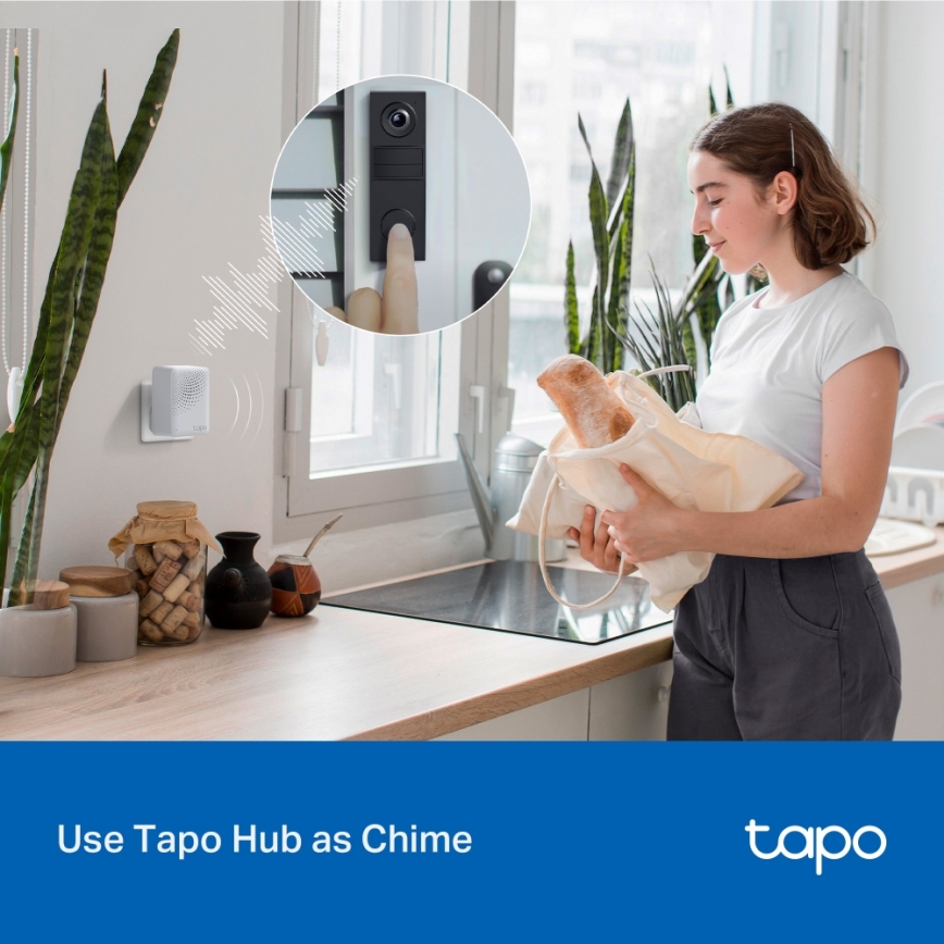 TP-Link - Slimme mini videodeurbel Wi-Fi