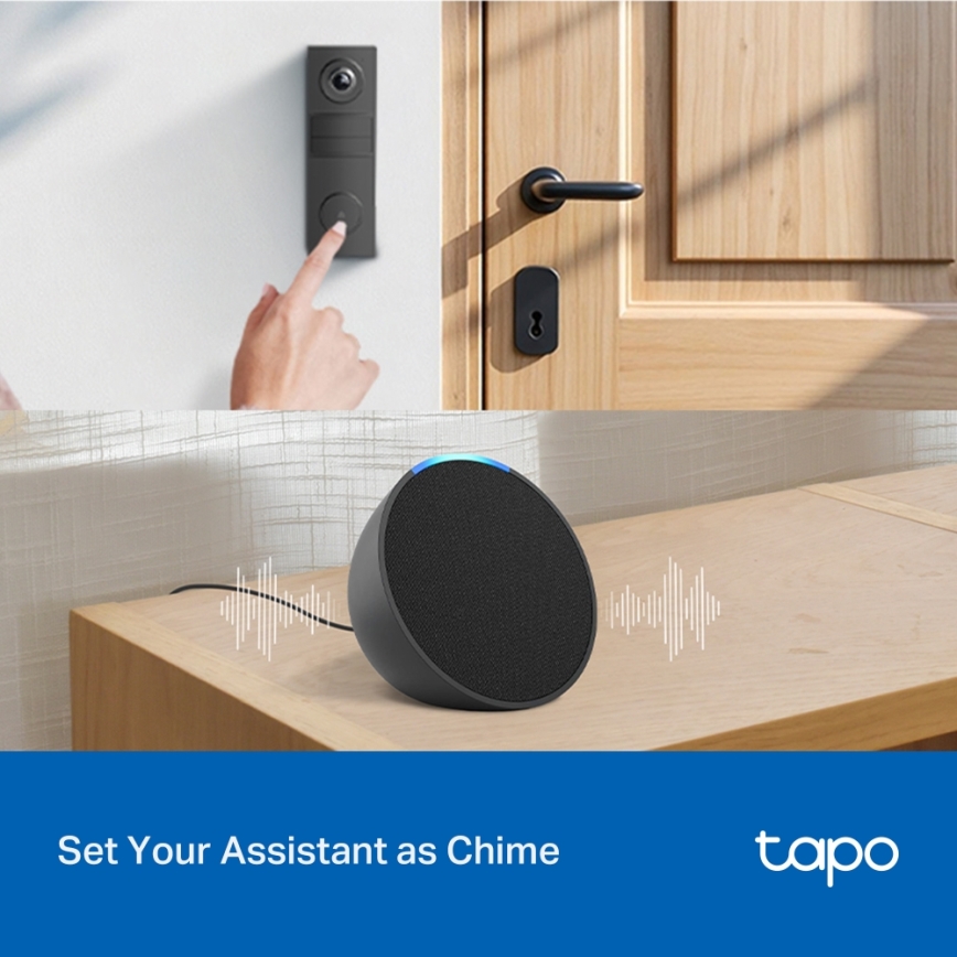 TP-Link - Slimme mini videodeurbel Wi-Fi