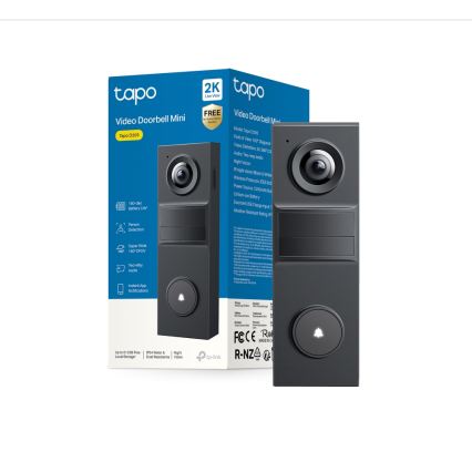 TP-Link - Slimme mini videodeurbel Wi-Fi