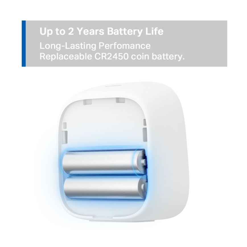 TP-Link - Slimme monitor voor het meten van temperatuur en luchtvochtigheid 2xAAA