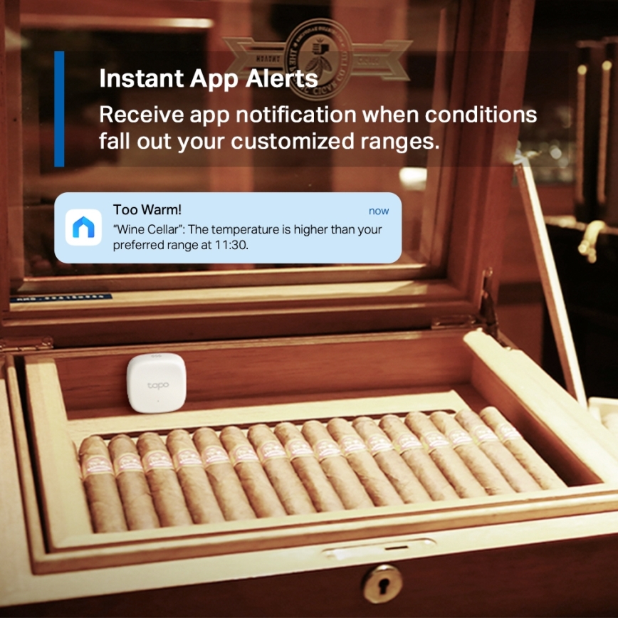 TP-Link - Slimme sensor voor temperatuur- en luchtvochtigheidsmeting 1xCR2450