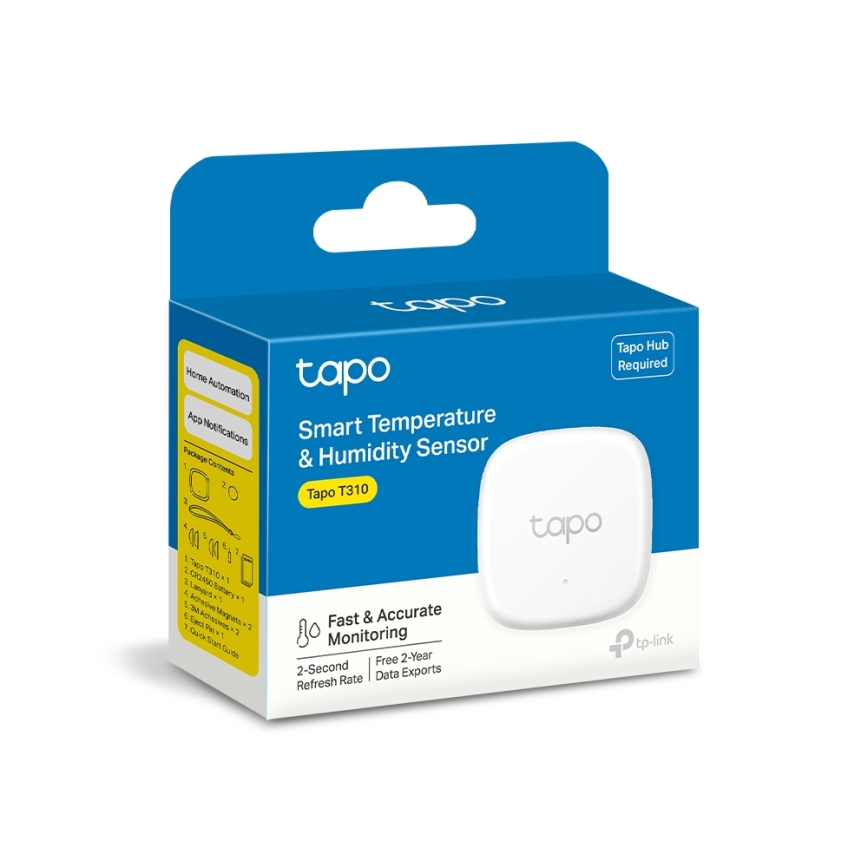 TP-Link - Slimme temperatuur- en luchtvochtigheidssensor 1xCR2450 Wi-Fi
