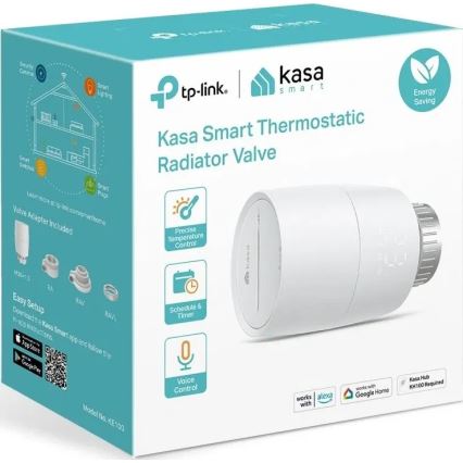 TP-Link - Slimme thermostatische radiatorknop met LCD-scherm 2xAA Tuya