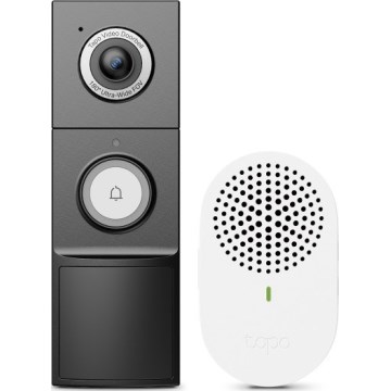 TP-Link - Slimme video-deurbel met sensor 2K 10000 mAh IP66 Wi-Fi