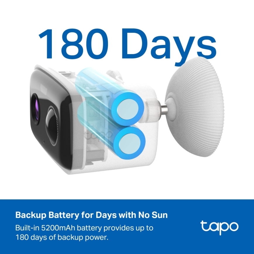 TP-Link - Slimme zonnecamera 5200 mAh 5V IP65 Wi‑Fi