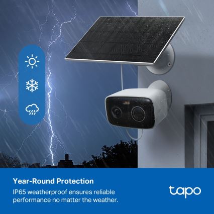 TP-Link - Slimme zonnecamera 5200 mAh 5V IP65 Wi‑Fi