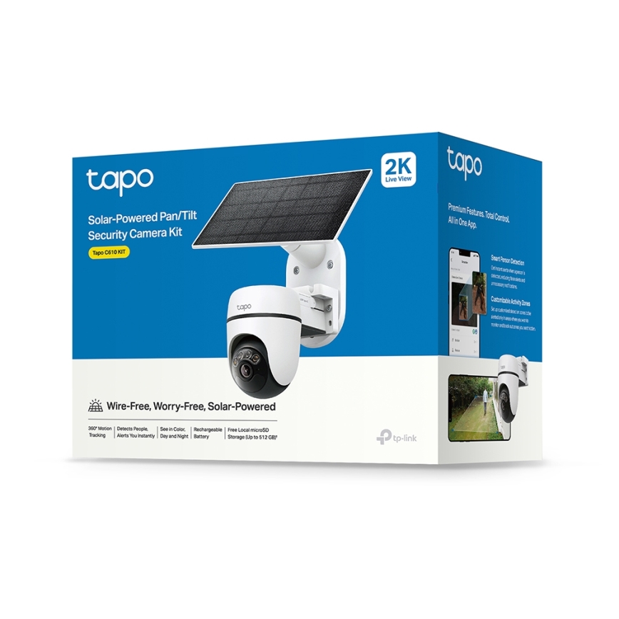 TP-Link - Slimme zonnecamera 5V IP65