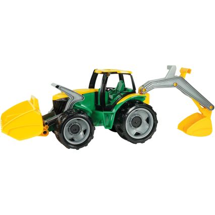Tractor met schepbak 65 cm groen/geel