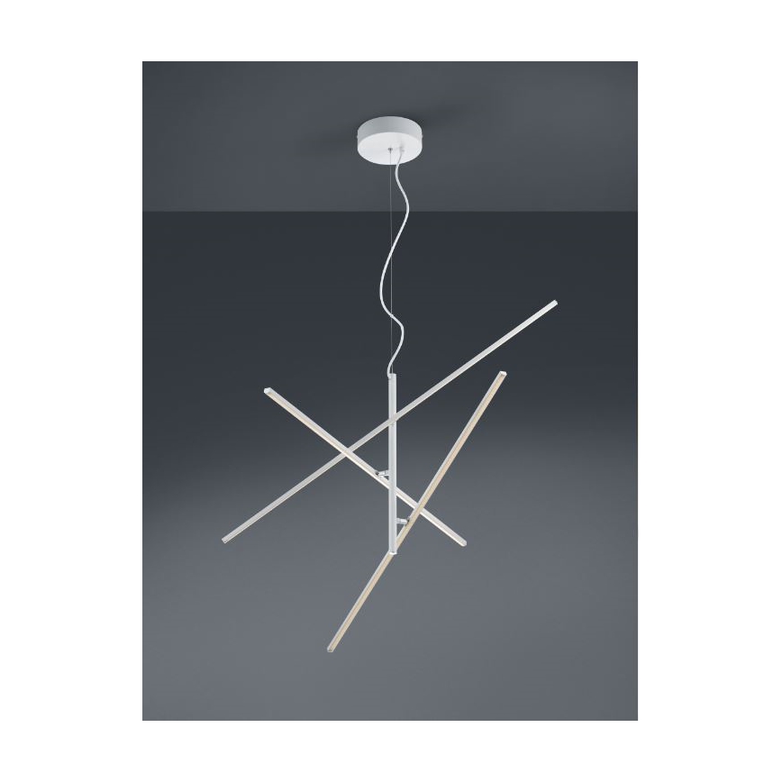 Trio - Dimbare LED Hanglamp aan een koord TIRIAC 3xLED/8,5W/230V wit