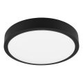 Trio - Dimbare LED-plafondlamp ISEO, 24 W, 230 V, 3000 K, Ø 40 cm, zwart