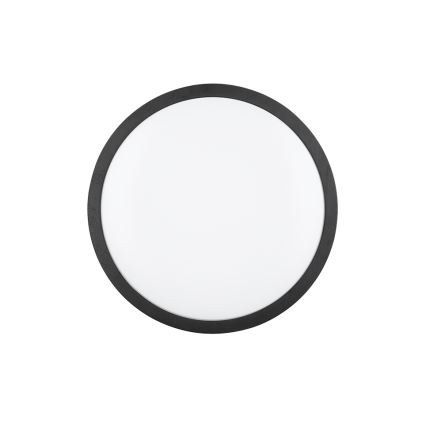 Trio - Dimbare LED-plafondlamp ISEO, 24 W, 230 V, 3000 K, Ø 40 cm, zwart