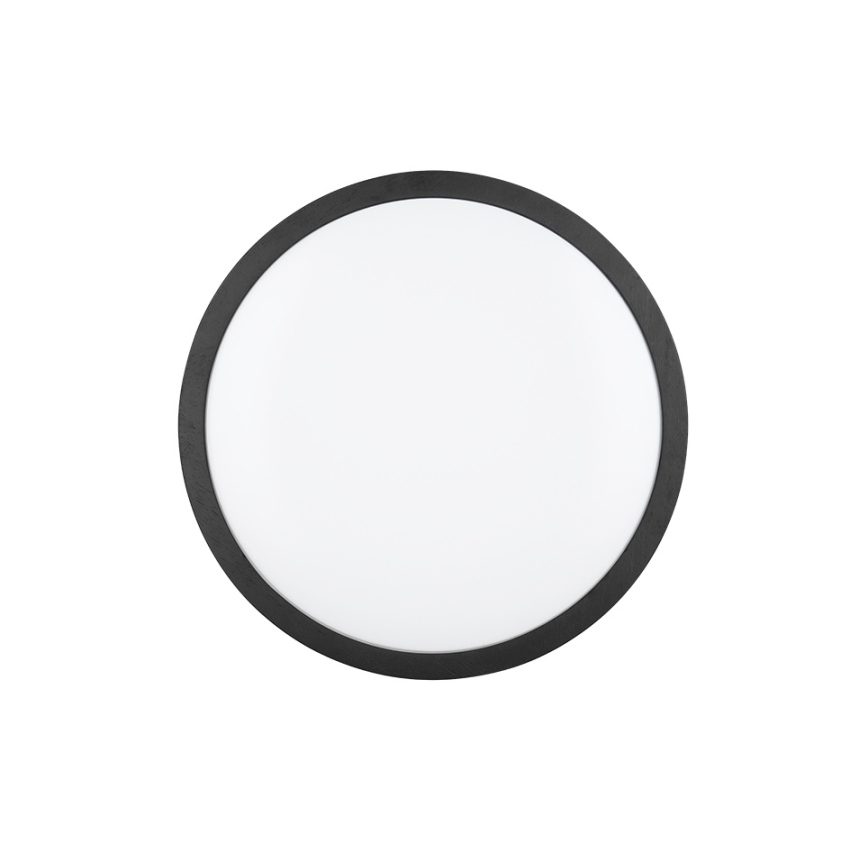 Trio - Dimbare LED-plafondlamp ISEO, 24 W, 230 V, 3000 K, Ø 40 cm, zwart