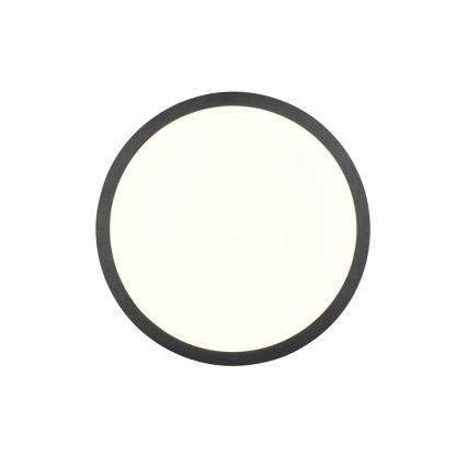 Trio - Dimbare LED-plafondlamp ISEO, 24 W, 230 V, 3000 K, Ø 40 cm, zwart