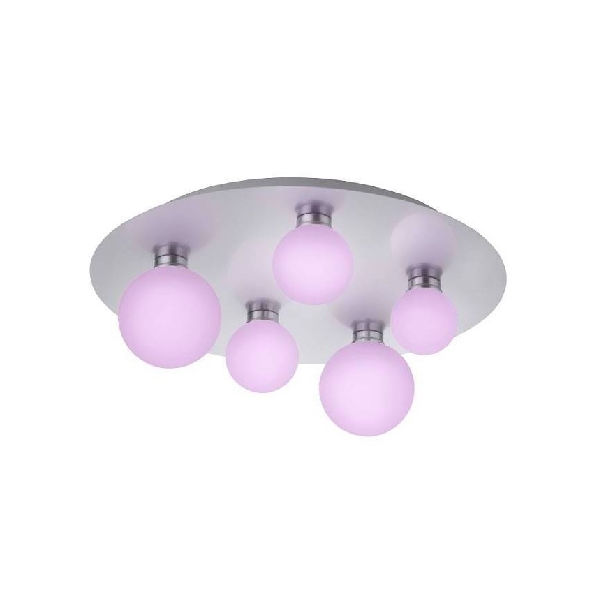 Trio - Dimbare LED RGB Plafond Lamp DICAPO 5xLED/3W/230V 3000-5000K + afstandsbediening