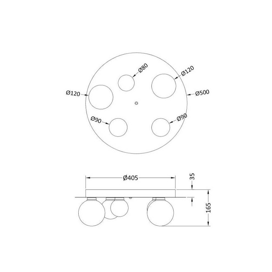 Trio - Dimbare LED RGB Plafond Lamp DICAPO 5xLED/3W/230V 3000-5000K + afstandsbediening