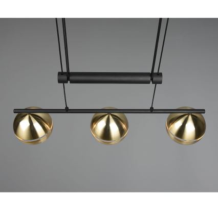 Trio - Hanglamp aan een koord FLETCHER 3xE14/40W/230V messing