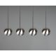 Trio - Hanglamp aan een koord FLETCHER 4xE14/40W/230V mat chroom