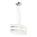 Trio - Hanglamp aan een koord NIKOSIA 2xE27/40W/230V zilver